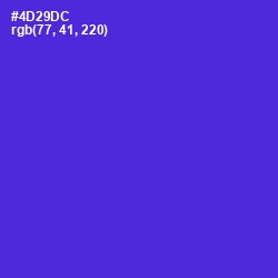 #4D29DC - Purple Heart Color Image