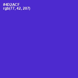 #4D2ACF - Purple Heart Color Image