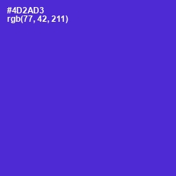 #4D2AD3 - Purple Heart Color Image