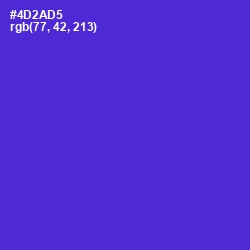 #4D2AD5 - Purple Heart Color Image