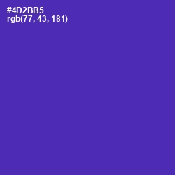 #4D2BB5 - Daisy Bush Color Image