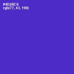 #4D2BC6 - Purple Heart Color Image