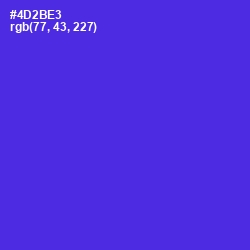 #4D2BE3 - Purple Heart Color Image