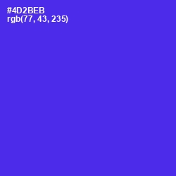 #4D2BEB - Purple Heart Color Image