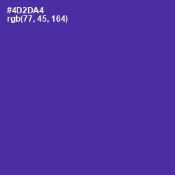 #4D2DA4 - Daisy Bush Color Image