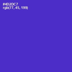 #4D2DC7 - Purple Heart Color Image