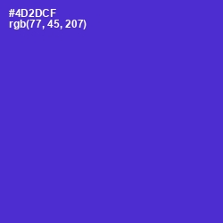 #4D2DCF - Purple Heart Color Image