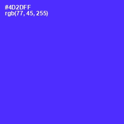 #4D2DFF - Purple Heart Color Image