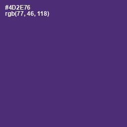 #4D2E76 - Honey Flower Color Image