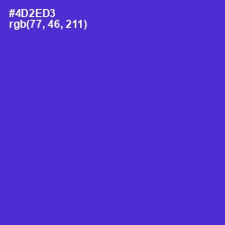 #4D2ED3 - Purple Heart Color Image