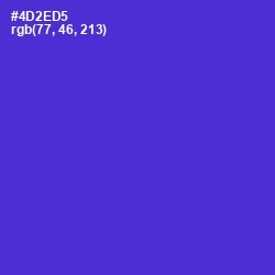 #4D2ED5 - Purple Heart Color Image