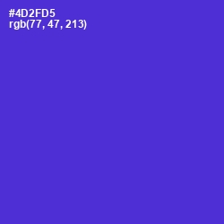 #4D2FD5 - Purple Heart Color Image