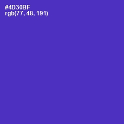 #4D30BF - Daisy Bush Color Image