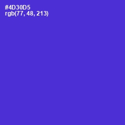 #4D30D5 - Purple Heart Color Image