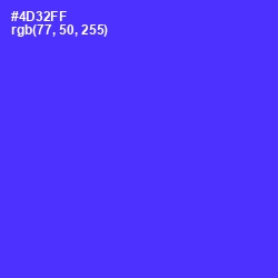 #4D32FF - Purple Heart Color Image