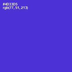 #4D33D5 - Purple Heart Color Image