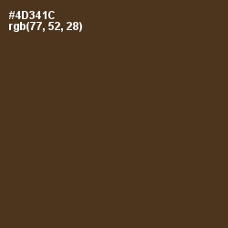 #4D341C - Metallic Bronze Color Image