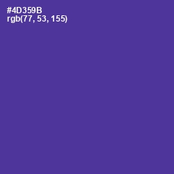 #4D359B - Gigas Color Image