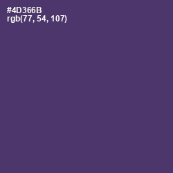 #4D366B - Bossanova Color Image