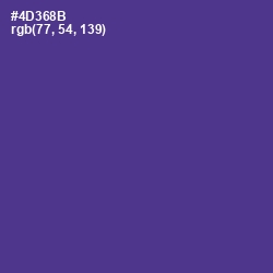 #4D368B - Gigas Color Image