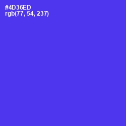 #4D36ED - Purple Heart Color Image