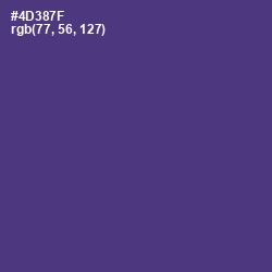 #4D387F - Honey Flower Color Image