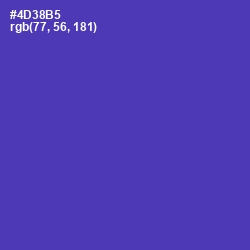 #4D38B5 - Gigas Color Image