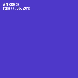 #4D38C9 - Purple Heart Color Image