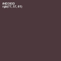 #4D393D - Rock Color Image