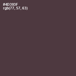 #4D393F - Rock Color Image