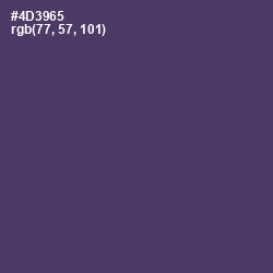 #4D3965 - Voodoo Color Image