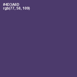 #4D3A6D - Bossanova Color Image
