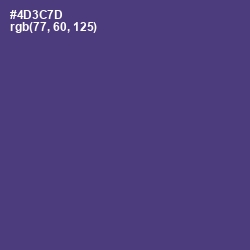 #4D3C7D - Honey Flower Color Image