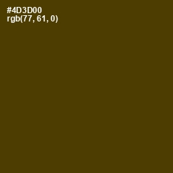 #4D3D00 - Deep Bronze Color Image