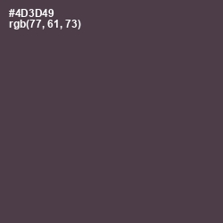 #4D3D49 - Matterhorn Color Image