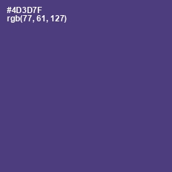 #4D3D7F - Honey Flower Color Image