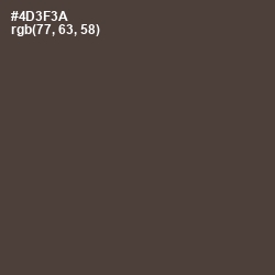 #4D3F3A - Taupe Color Image