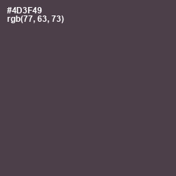 #4D3F49 - Matterhorn Color Image
