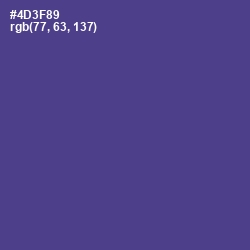 #4D3F89 - Gigas Color Image