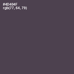 #4D404F - Gravel Color Image