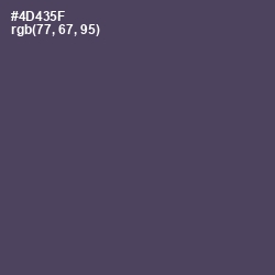 #4D435F - Trout Color Image