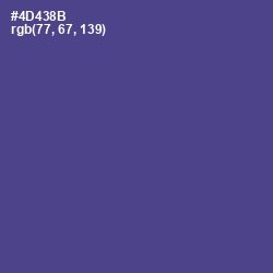 #4D438B - Victoria Color Image