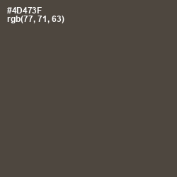 #4D473F - Kelp Color Image