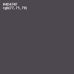 #4D474F - Gravel Color Image