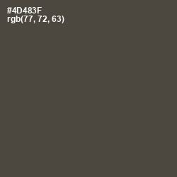 #4D483F - Kelp Color Image