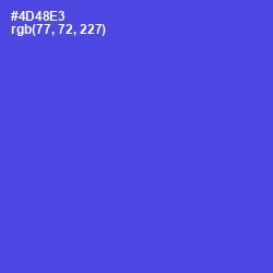 #4D48E3 - Royal Blue Color Image