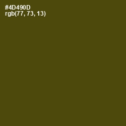 #4D490D - Bronze Olive Color Image