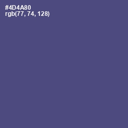 #4D4A80 - Victoria Color Image