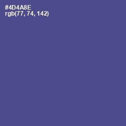 #4D4A8E - Victoria Color Image