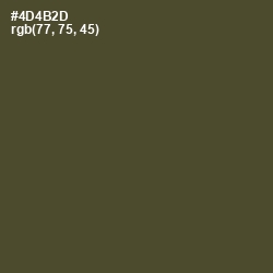 #4D4B2D - Woodland Color Image